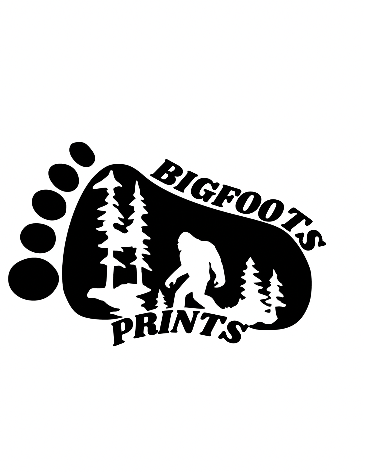 Bigfoots Prints logo design